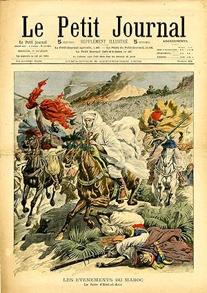"LE PETIT JOURNAL N°929 du 6/9/1908" LES ÉVÉNEMENTS DU MAROC : La fuite d'Abd-el-Aziz / MANIFESTA...