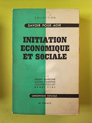 Bild des Verkufers fr Initiation conomique et sociale I zum Verkauf von Dmons et Merveilles