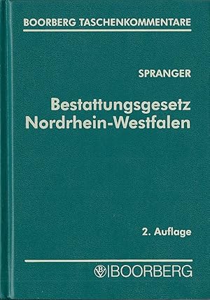 Seller image for Bestattungsgesetz Nordrhein-Westfalen for sale by Bcherhandel-im-Netz/Versandantiquariat