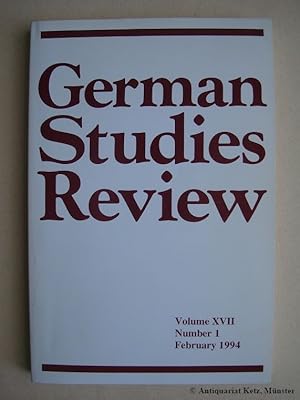 Seller image for German studies review, Volume 17. Number 1. Februar 1994. Hrsg.: German Studies Association/ Western Association for German Studies. for sale by Antiquariat Hans-Jrgen Ketz
