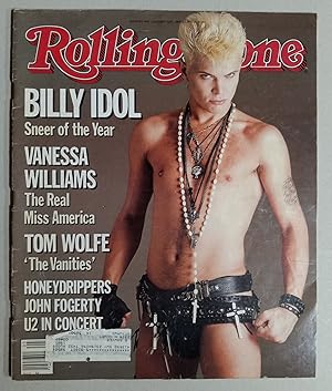Seller image for Rolling Stone Magazine January, 1985 - Billy Idol Sneer of the Year; Vanessa Williams The Real Miss America for sale by K. L. Givens Books