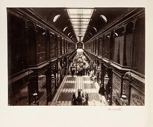 Bild des Verkufers fr View of the interior of the Adelaide Arcade, December 1885. zum Verkauf von Douglas Stewart Fine Books
