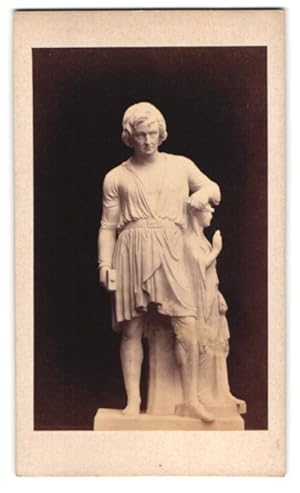 Fotografie C. püls, Kopenhagen, Ansicht Kopenhagen, Statue der Hoffnung im Thorvaldsens Museum