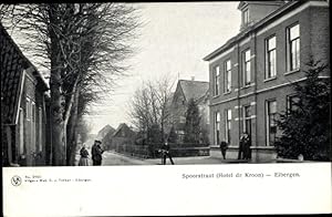 Ansichtskarte / Postkarte Eibergen Gelderland, Spoorstraat, Hotel de Kroon