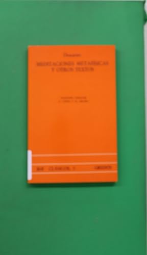 Image du vendeur pour Meditaciones metafsicas y otros textos mis en vente par Librera Alonso Quijano