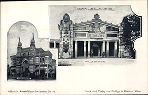 Ansichtskarte / Postkarte Wien, Jubiläums-Ausstellung 1898, Pavillon der Bildung