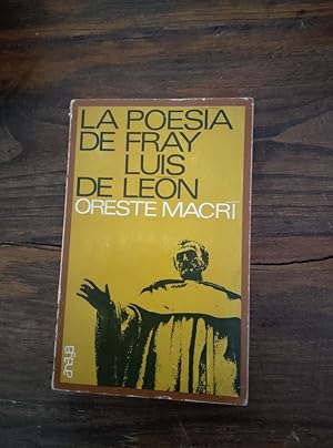 Immagine del venditore per LA POESIA DE FRAY LUIS DE LEN venduto da LIBRERA OESTE