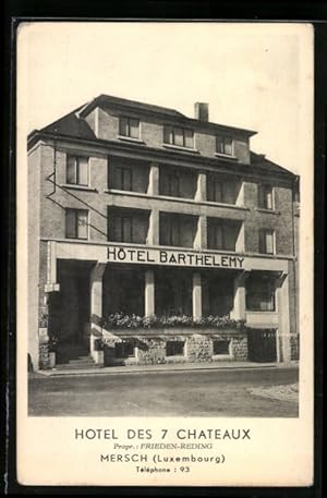 Ansichtskarte Mersch, Hotel des 7 Chateaux, Propr.: Frieden-Reding