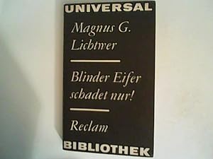 Bild des Verkufers fr Blinder Eifer schadet nur! : Fabeln, Lehrgedicht zum Verkauf von ANTIQUARIAT FRDEBUCH Inh.Michael Simon