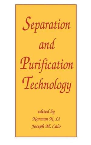 Bild des Verkufers fr Separation and Purification Technology zum Verkauf von GreatBookPricesUK