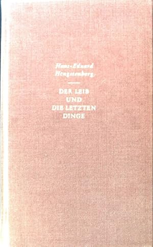 Bild des Verkufers fr Der Leib und die letzten Dinge. zum Verkauf von books4less (Versandantiquariat Petra Gros GmbH & Co. KG)