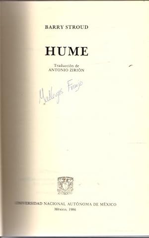Immagine del venditore per Hume . venduto da Librera Astarloa