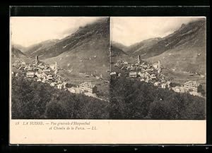 Bild des Verkufers fr Stereo-Ansichtskarte Hospenthal, Vue Generale, Chemin de la Furca zum Verkauf von Bartko-Reher