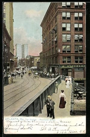 Bild des Verkufers fr Postcard Atlanta, GA, The Viaduct, Peachtree Street zum Verkauf von Bartko-Reher