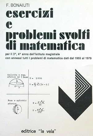 Immagine del venditore per Esercizi e problemi svolti di matematica venduto da Librodifaccia