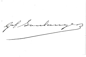 Seller image for [ Gnral Revanche : Georges Ernest Jean-Marie Boulanger, French army officer and Minister of War.] Autograph Signature ( Gnl: Boulanger ) on back of calling card. for sale by Richard M. Ford Ltd