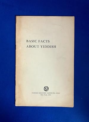 Seller image for Basic Facts about Yiddish for sale by Small Volume Books