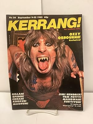 Bild des Verkufers fr Kerrang! No. 24, September 9-22 1982 zum Verkauf von Chamblin Bookmine