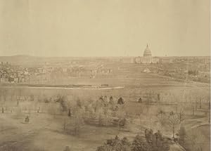 Imagen del vendedor de Panoramic view of Washington, D.C., with the Capitol dominating the scene in the distance a la venta por 19th Century Rare Book & Photograph Shop
