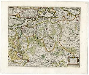 Bild des Verkufers fr Antique Map-BRABANTIAE-BRABANT-BREDA-BIESBOSCH-Hondius-c.1640 zum Verkauf von Pictura Prints, Art & Books