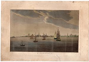 Antique Print-COPENHAGEN-SHIPS-SEA-DENMARK-Petersen-1820