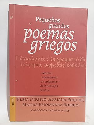 Seller image for Pequeos Grandes Poemas Griegos for sale by Libros de Ultramar Alicante