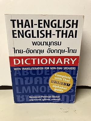 Imagen del vendedor de Thai-English English-Thai Dictionary for Non-Thai Speakers a la venta por Chamblin Bookmine