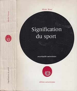 Immagine del venditore per Signification du sport. venduto da PRISCA