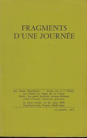 Image du vendeur pour Fragments d'une journe mis en vente par PRISCA