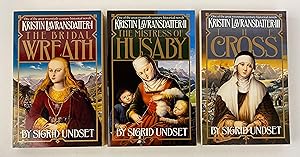 Seller image for KRISTIN LAVRANSDATTER 3 book set: 1. The Bridal Wreath 2. The Mistress of Husaby 3. the Cross for sale by Gordon Kauffman, Bookseller, LLC