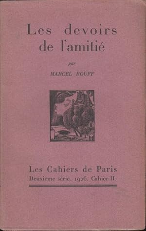 Seller image for Les devoirs de l'amiti for sale by PRISCA