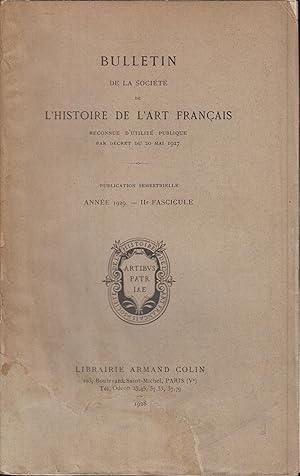 Seller image for Bulletin de la socit de l'histoire de l'art franais 1929 IIe fascicule for sale by PRISCA