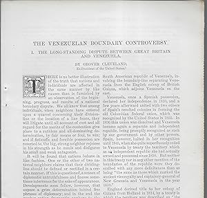 Seller image for The Venezuelan Boundary Controversy: The Long-Standing Dispute Between Great Britain And Venezuela / The Intervention Of The United States, complete in two parts for sale by Legacy Books II