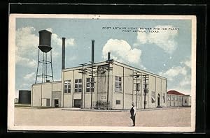 Bild des Verkufers fr Postcard Port Arthur, TX, Port Arthur Light, Power and Ice Plant zum Verkauf von Bartko-Reher