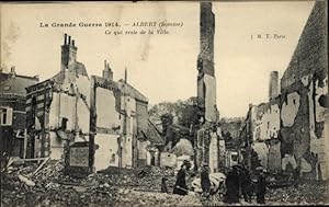 Bild des Verkufers fr Ansichtskarte / Postkarte Albert Somme, Der Groe Krieg 1914, Was von der Stadt brig bleibt zum Verkauf von akpool GmbH