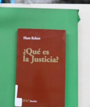 Imagen del vendedor de Qu es justicia? a la venta por Librera Alonso Quijano