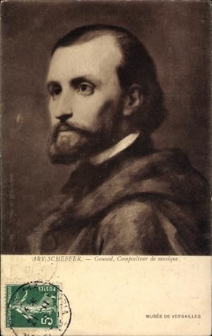 Bild des Verkufers fr Knstler Ansichtskarte / Postkarte Scheffer, Ary, Komponist Charles Gounod, Portrait zum Verkauf von akpool GmbH