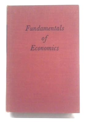 Seller image for Fundamentals of Economics for sale by World of Rare Books