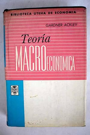 Immagine del venditore per Teora macroeconmica venduto da Alcan Libros