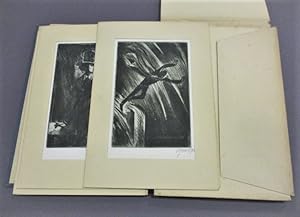 Bild des Verkufers fr Folge von 8 signierten Original-Radierungen zu Maj von Karel Macha". zum Verkauf von Matthaeus Truppe Antiquariat