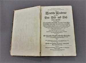 Bild des Verkufers fr L Academia Todesca della Architectura Scultura et Pictura: Oder Teutsche Academie der Edlen Bau- Bild und Mahlerey-Knste. Bd. 1 (von 2) in 2 Teilen oder 4 Bchern und 1 Anhang. zum Verkauf von Matthaeus Truppe Antiquariat