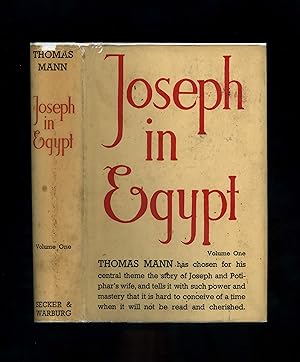 Bild des Verkufers fr JOSEPH IN EGYPT: Volume One (First UK edition in pre-war dustwrapper) zum Verkauf von Orlando Booksellers