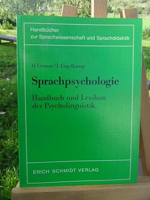 Bild des Verkufers fr Sprachpsychologie. Handbuch und Lexikon der Psycholinguistik. zum Verkauf von Antiquariat Floeder