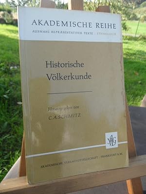 Seller image for Historische Vlkerkunde. for sale by Antiquariat Floeder
