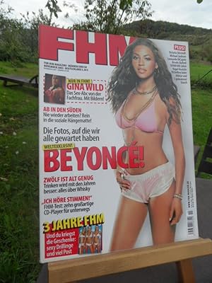 Bild des Verkufers fr FHM For Him Magazine - Mnner sind so. November 2003 Beyonce / Victoria Silvstedt u.a. zum Verkauf von Antiquariat Floeder