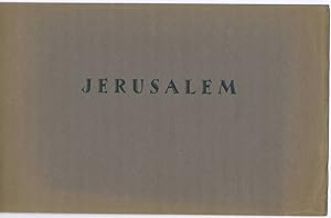 Jerusalem. Panorama, Ansicht vermutlich vom Ölberg aus gesehen.