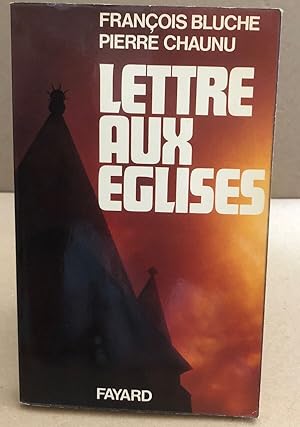 Imagen del vendedor de Lettre aux Eglises a la venta por librairie philippe arnaiz