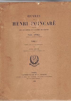 Oeuvres Henri Poincare, Used - AbeBooks Oeuvres Henri Poincare, Used - AbeBooks