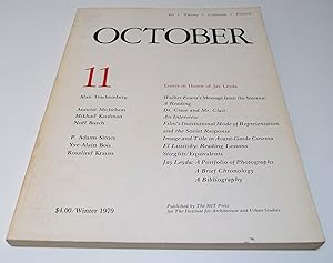 Bild des Verkufers fr October 11 (Winter 1979). Essays in Honor of Jay Leyda. zum Verkauf von Test Centre Books