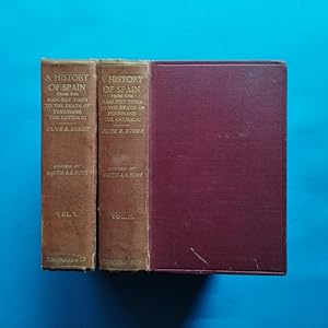 Bild des Verkufers fr A History of Spain from the earliest times to the death of Ferdinand the Catholic (2 vol., completo.) zum Verkauf von Carmichael Alonso Libros